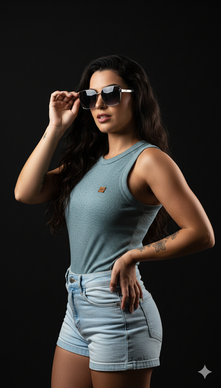 The Maresia 'Coastline' Ribbed Crop Tank