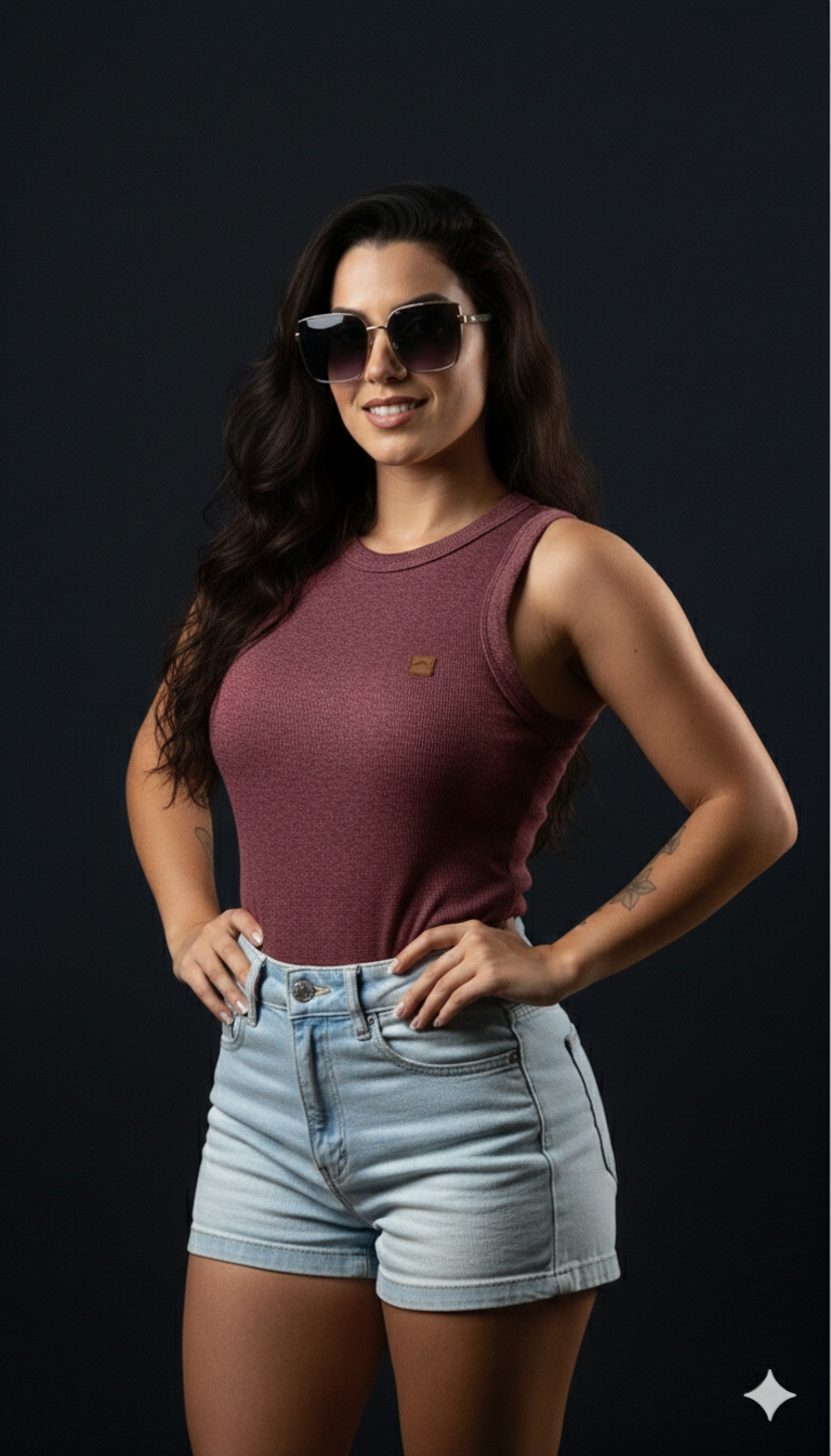 The Maresia 'Coastline' Ribbed Crop Tank